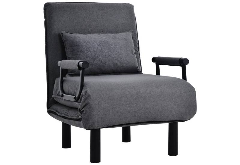 autolock Loungesessel Sessel umwandelbares Schlafsofa multifunktionaler Relaxsessel (187*60*26 cm), Loungesessel 3 in1 verstellbare Rückenlehne 6 Positionen für Zuhause von autolock