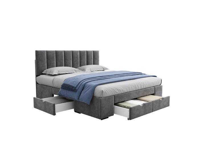 autolock Polsterbett Einzelbett Doppelbett Stauraumbett Verstellbare Kopfteilhöhe (160 * 200 cm, Ohne Matratze), Continentalbett Bettgestell für Jugendliche, Kinder & Erwachsene von autolock