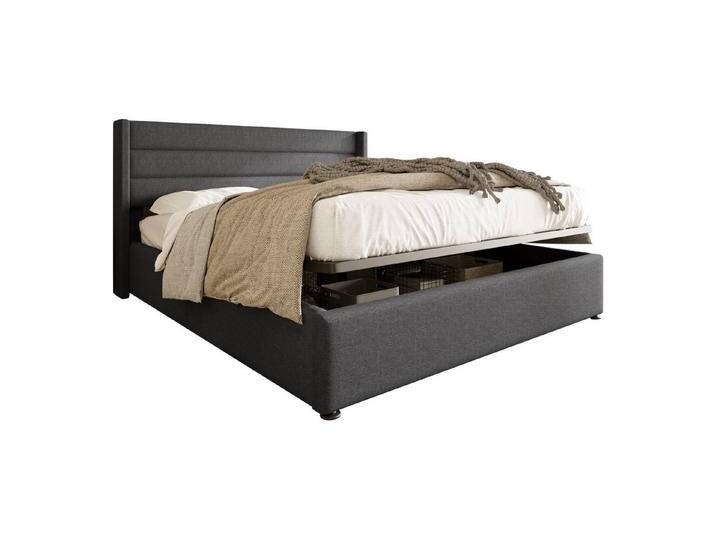 autolock Polsterbett Hydraulisch Doppelbett Stauraumbett Lattenrost aus Holz Metallrahmen (180×200 cm), Bett Bettgestell für Kinder, Jugendliche und Erwachsene, Leinen von autolock