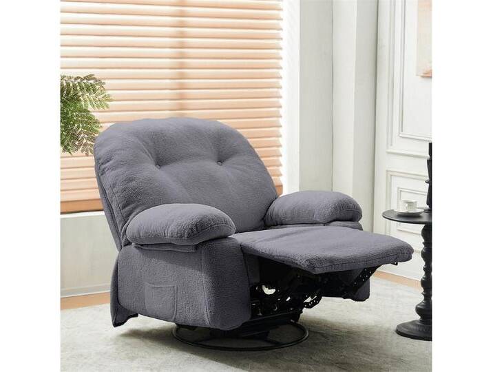 autolock Relaxsessel TV-Sessel,Relaxsessel,Massagesessel mit Liegefunktion,Timer, Wärmefunktion,Fernbedienung,Ruhesessel Stoff,Liegesessel, grau von autolock