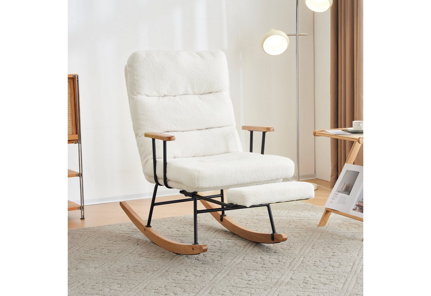 autolock Schaukelstuhl Schaukelsessel mit Schwerkraftfunktion & manueller Fußstütze, Loungesessel stabiler und rutschsicherer Liegefunktion autolock Schaukelstuhl Schaukelsessel mit Schwerkraftfunktion & manueller Fußstütze, Loungesessel stabiler und rutschsicherer Liegefunktion von autolock