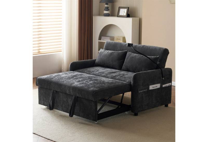 autolock Schlafsofa Multifunktional Schlafsofa mit Klappfunktion,Verstellbare Rückenlehne, Zweisitzer für Wohnzimmer & Gästezimmer, Schlafzimmer von autolock