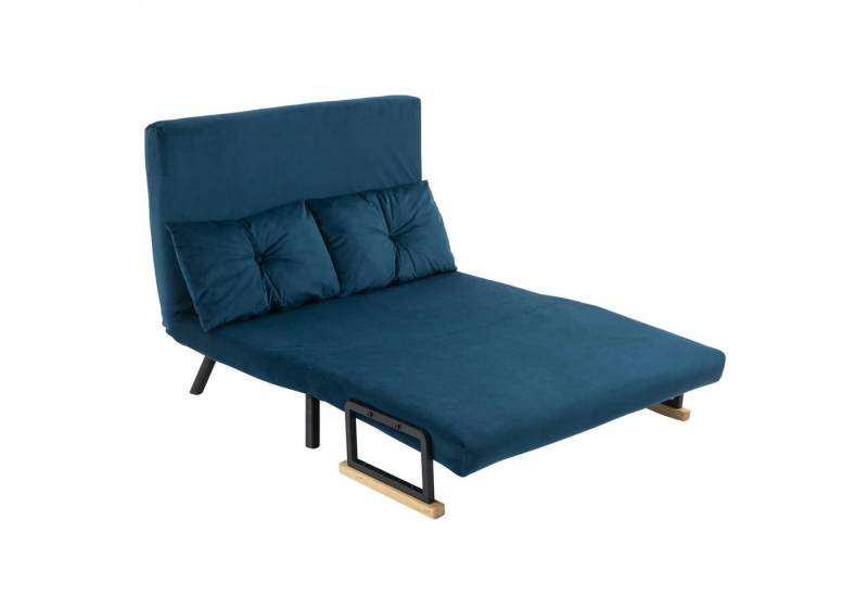 autolock Schlafsofa Schlafsofa 2er-Sofa Samtsofa,Relaxsessel mit Bettfunktion,Klappsofa, 102x73x81cm,verstellbare Rückenlehne,inkl. 2 Kissen, Samtoptik von autolock