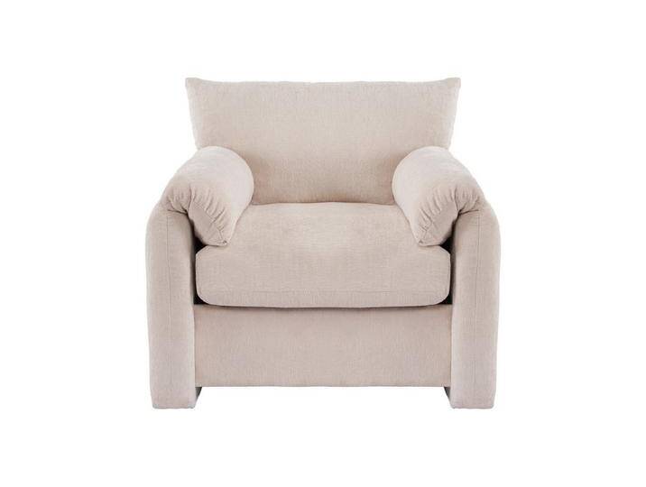 autolock Sessel Chesterfield-Sessel Polsterstuhl xxl-Sessel Chenille-Stoff, Einzelsofa Freizeitstuhl für Wohnzimmer und Schlafzimmer, beige, Beige von autolock