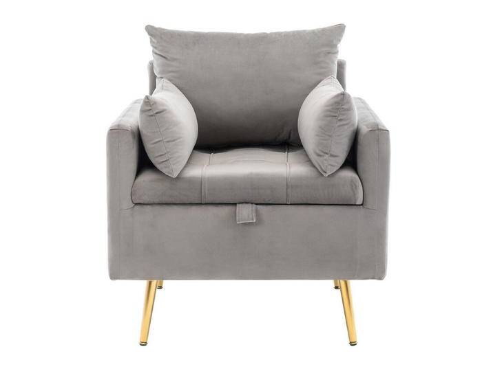 autolock Sessel Polstersessel mit Stauraum & Kissen, Massivholzrahmen, Samt (Polsterstuhl 71×70× 80 cm), Loungesessel Einzelsessel Fernsehsessel für Wohnzimmer Schlafzimmer von autolock