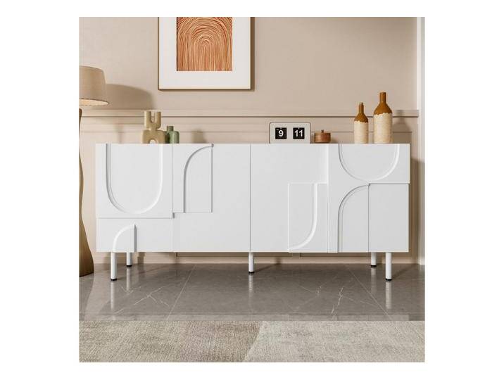 autolock Sideboard Buffet Geometrischer Designer Sideboard mit Unregelmäßigen Kurven (160x38,5x70 cm) von autolock