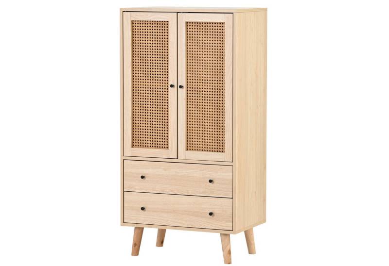 autolock Sideboard Kommode TV-Tisch Mit 2 Türen und 2 Schubladen (60*40*120cm), Metallschrank Aufbewahrungsschrank Anrichte von autolock