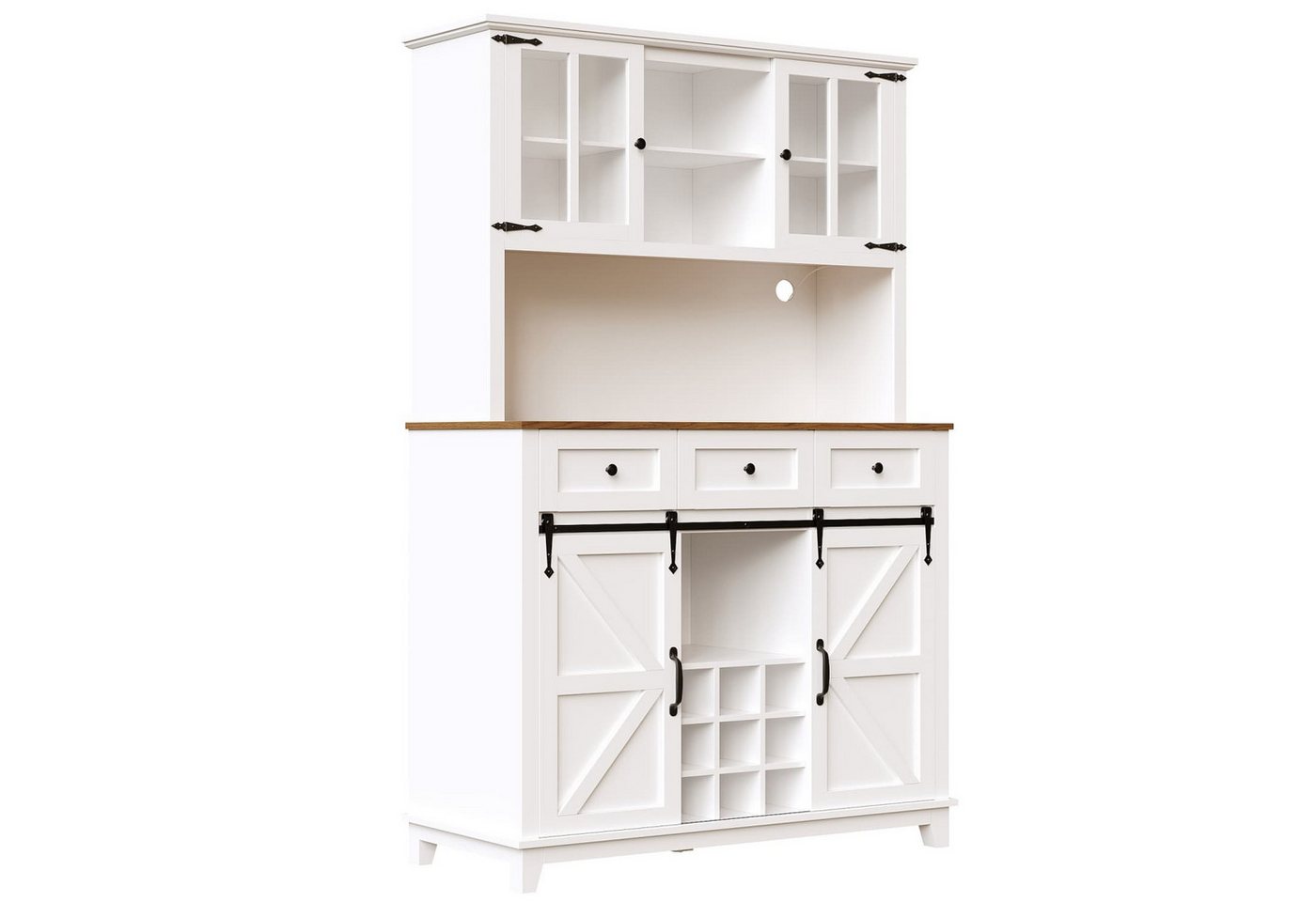 autolock Sideboard Küchenschrank,Hochschrank Küchenbuffet,Vitrinenschrank,Buffetschrank, Sideboard mit Verstellbaren Ablagen,LED-Beleuchtung,Variable Licht autolock Sideboard Küchenschrank,Hochschrank Küchenbuffet,Vitrinenschrank,Buffetschrank, Sideboard mit Verstellbaren Ablagen,LED-Beleuchtung,Variable Licht von autolock