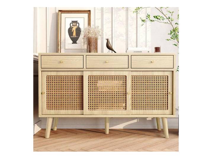 autolock Sideboard Sideboard, mit 3 Schubladen und 3 Schiebetüren, Eiche von autolock