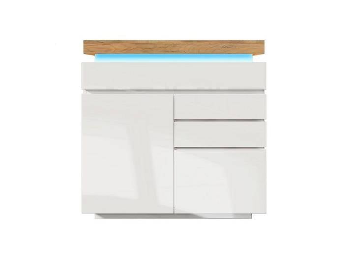 autolock Sideboard Sideboard Kommode Hochglanz mit LED Beleuchtung App Control (110 x 39 x 115cm) von autolock