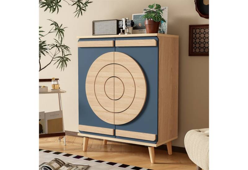 autolock Sideboard Sideboard mit 2 Türen, einzigartiges Design, 76 x 37 x 98,5 cm von autolock