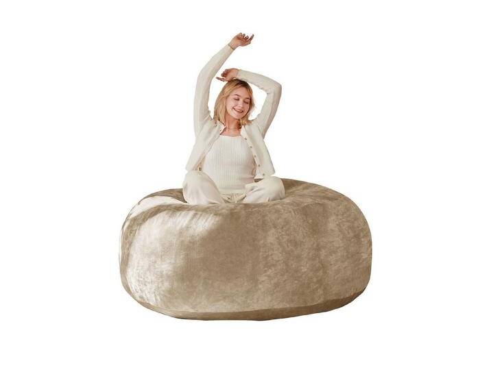 autolock Sitzsack Sitzsackstuhl 90 Sitzsack Sofa für Erwachsene Einzelsofa faules Sofa (90 × 90 × 50 cm), weicher und bequemer Lesestuhl geeignet für Schlafzimmer Balkone von autolock