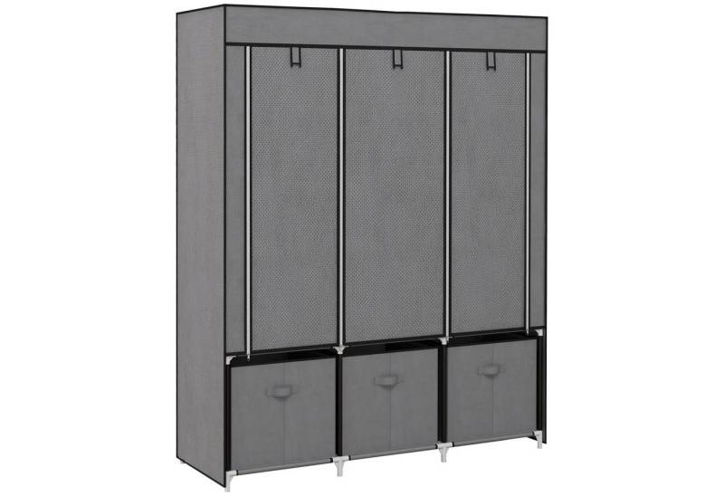autolock Stoffschrank Faltbar Stoffschrank,Garderobe,Faltschrank mit Reißverschluss Stoffschrank aus Vlies,3 Schubladen, 125cmx43cmx162,5 cm von autolock