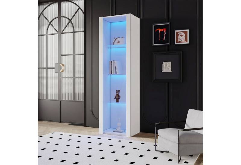 autolock Vitrine Hochglanz-Vitrinenschrank mit LED-Beleuchtung, 3 Glasfächer von autolock