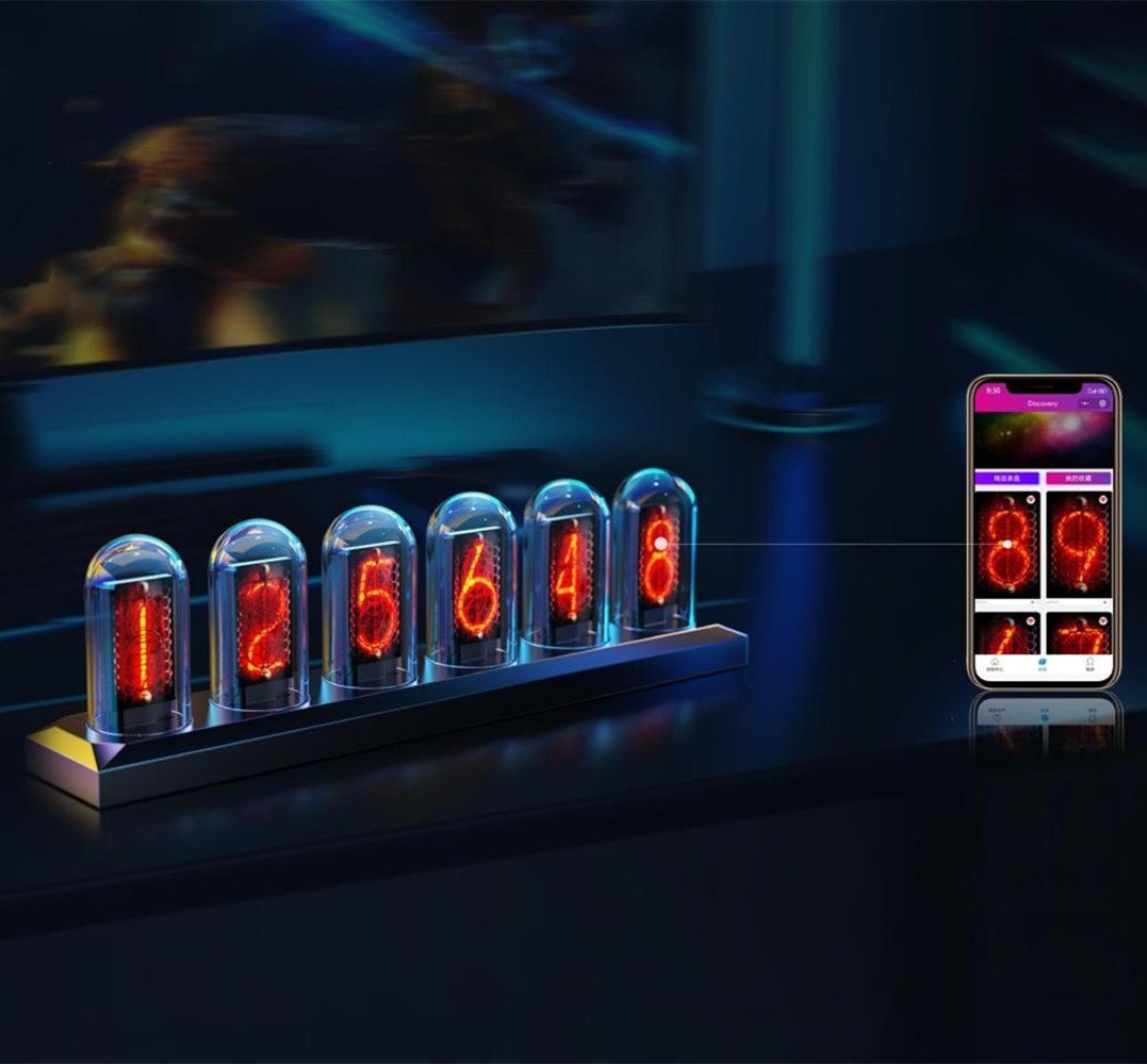 autolock Wecker RGB-Tischuhr,Vintage Digitaler Wecker,LED Nixie Uhr,RGB-Tischuhr DIY Nixie Röhrenuhr,LED Digitaluhr,DIY Customized Photo Display autolock Wecker RGB-Tischuhr,Vintage Digitaler Wecker,LED Nixie Uhr,RGB-Tischuhr DIY Nixie Röhrenuhr,LED Digitaluhr,DIY Customized Photo Display von autolock