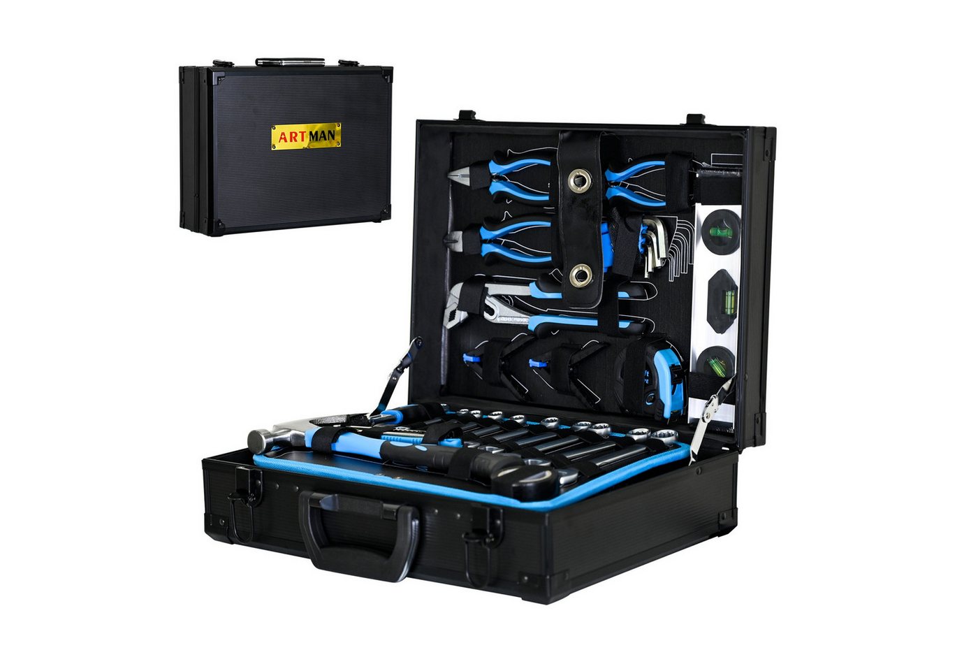 autolock Werkzeugkoffer Kombinierter Wartung Werkzeugkoffer 247-teiliges Basis-Werkzeugset (40×30×14 cm), für die Heimwartung, allgemeines Maschinenwerkzeugset von autolock