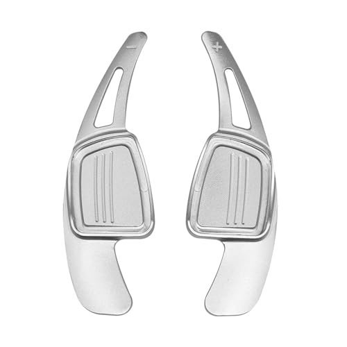 2Pcs Stücke Lenkräder Schaltwippen Verlängerung Paddles Lenkrad für Audi 2017 2018 2019 S3 S5 SQ2 SQ5 TT A3 8V A4 A5 Q2 Q3 Q5 Q7, Aluminium Schaltschaltwippen Verlängerung Legierung Schaltwippen von autovivi