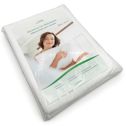 avantal® Milbenschutz Matratzenbezug 100x200x20 cm | Milbenbettwäsche | Allergiebettwäsche | Encasing | | Anti-Milben Bettwäsche | Milbenkotdicht | Hochwertiger Milbenschutz von avantal
