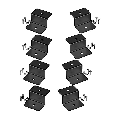 Avoltik Solarpanel Halterung 8 Stück in schwarz 50mm I hochwertige Z-Winkel Halterungen aus robustem Aluminium I PV Modul Halterung inkl Schrauben & Muttern I witterungsbeständige Solarmodul Halterung von avoltik