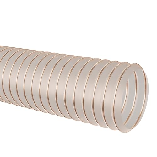 AWM Absaugschlauch transparent 0,4mm Absauganlage Spiralschlauch schwer entflammbar Flexschlauch (70 mm) von aw