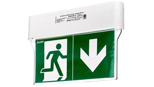 ARROW N LED Notleuchte 1W 3h 1-polig AT + PU31 PU41 weiß ARN/1W/E/3/SE/AT/WH awex 5902448917214 von awex
