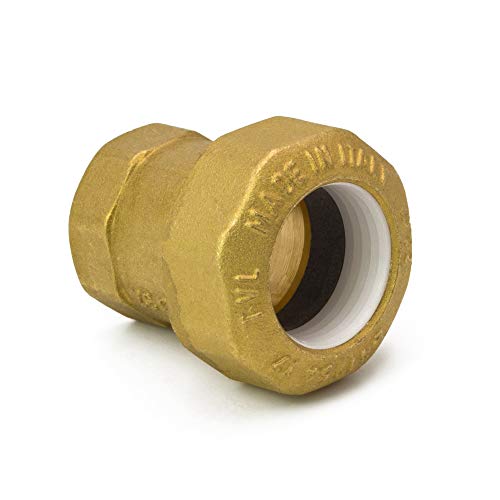 PE Rohr *MESSING Verschraubung - IG 32 mm x 1 Zoll - Muffe Fitting Klemmverbindung von AWM