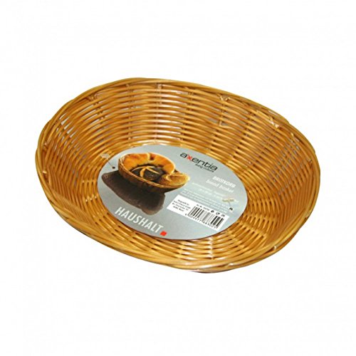 AXENTIA - Brotkorb oval 24x20cm/6cm hoch Kunststoffgeflecht von axentia