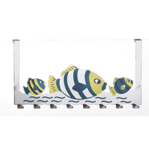 Axentia 280523 Türgarderobe Fische verchromt / farblich 40 cm von axentia