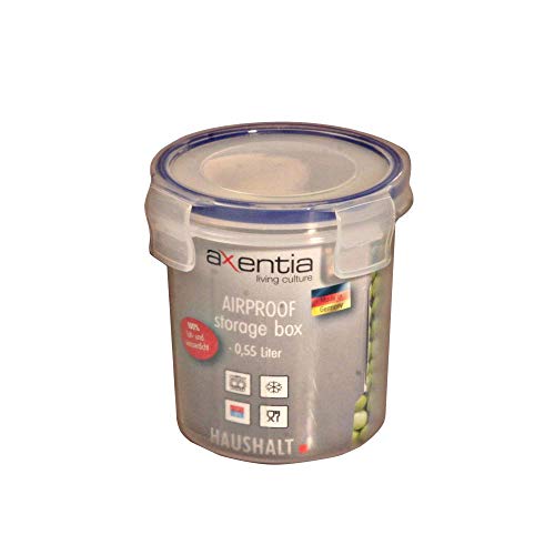 Axentia Gefrierschrank Aufbewahrungsbox 2 L, eckig, 0.55 Liter 10x11.5 cm rund von axentia