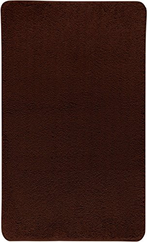 axentia Badematte Braun-Badteppich-Badvorleger modern & groß aus Microfaser-Badezimmerteppich rutschfest-Badgarnitur für Dusche, Waschbecken & Badewanne, Stoff, 100 x 60 x 1.5 cm von axentia