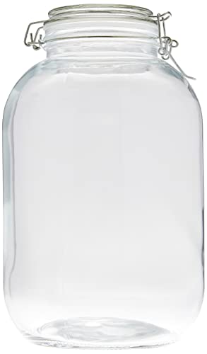 axentia Drahtbügelglas, transparent, Ø 16 cm, Höhe 25 cm, ca. 4 l von axentia