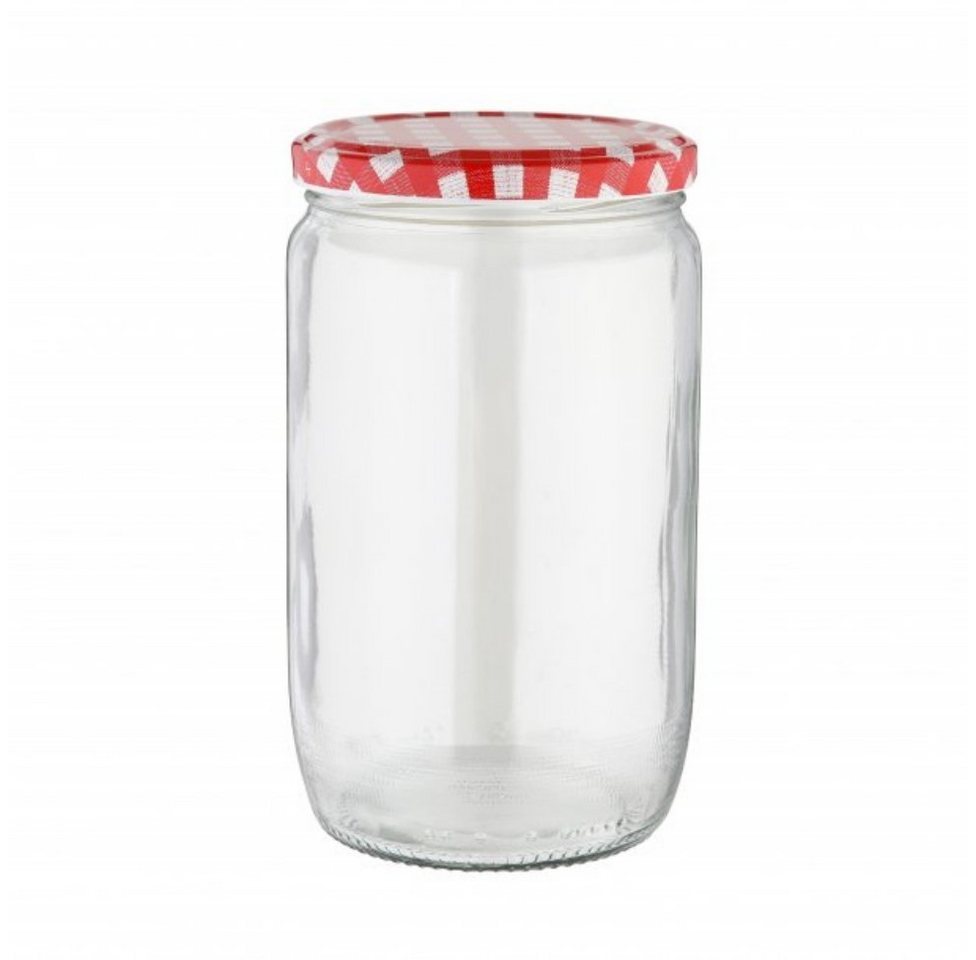 axentia Einmachglas Einmachglas Karo, ca. 720 ml, Deckel 292137, (1-tlg) von axentia