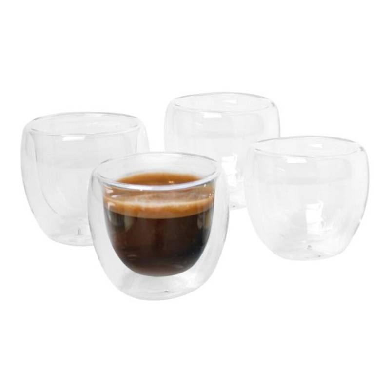 axentia Espressoglas Iso-Glas, Espresso,4er-Set, ca. 80 ml von axentia