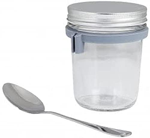 axentia Food-to-GO-Glas, transparent, ø 8,5 cm, Höhe 17 cm, ca. 350 ml von axentia