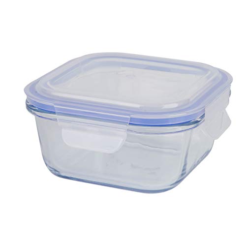 axentia Frischhaltedose aus Glas, klar/blau, ca. 450 ml axentia Frischhaltedose aus Glas, klar/blau, ca. 450 ml von axentia