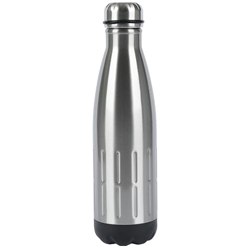 axentia Isolierflasche, doppelwandig, Edelstahl, ca. 500 ml, silber/schwarz axentia Isolierflasche, doppelwandig, Edelstahl, ca. 500 ml, silber/schwarz von axentia