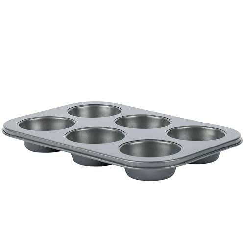 axentia Muffinform 2er Set klein für 6 Muffins, Muffin Backblech 29 x 18 cm, antihaftbeschichtet aus Carbonstahl, Cupcake Formen, Muffinblech von axentia