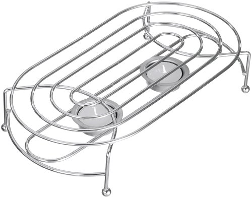 axentia Stövchen in Silber, verchromtes Warmhaltegitter für 2 Teelichter, ca. 28 x 15 cm axentia Stövchen in Silber, verchromtes Warmhaltegitter für 2 Teelichter, ca. 28 x 15 cm von axentia