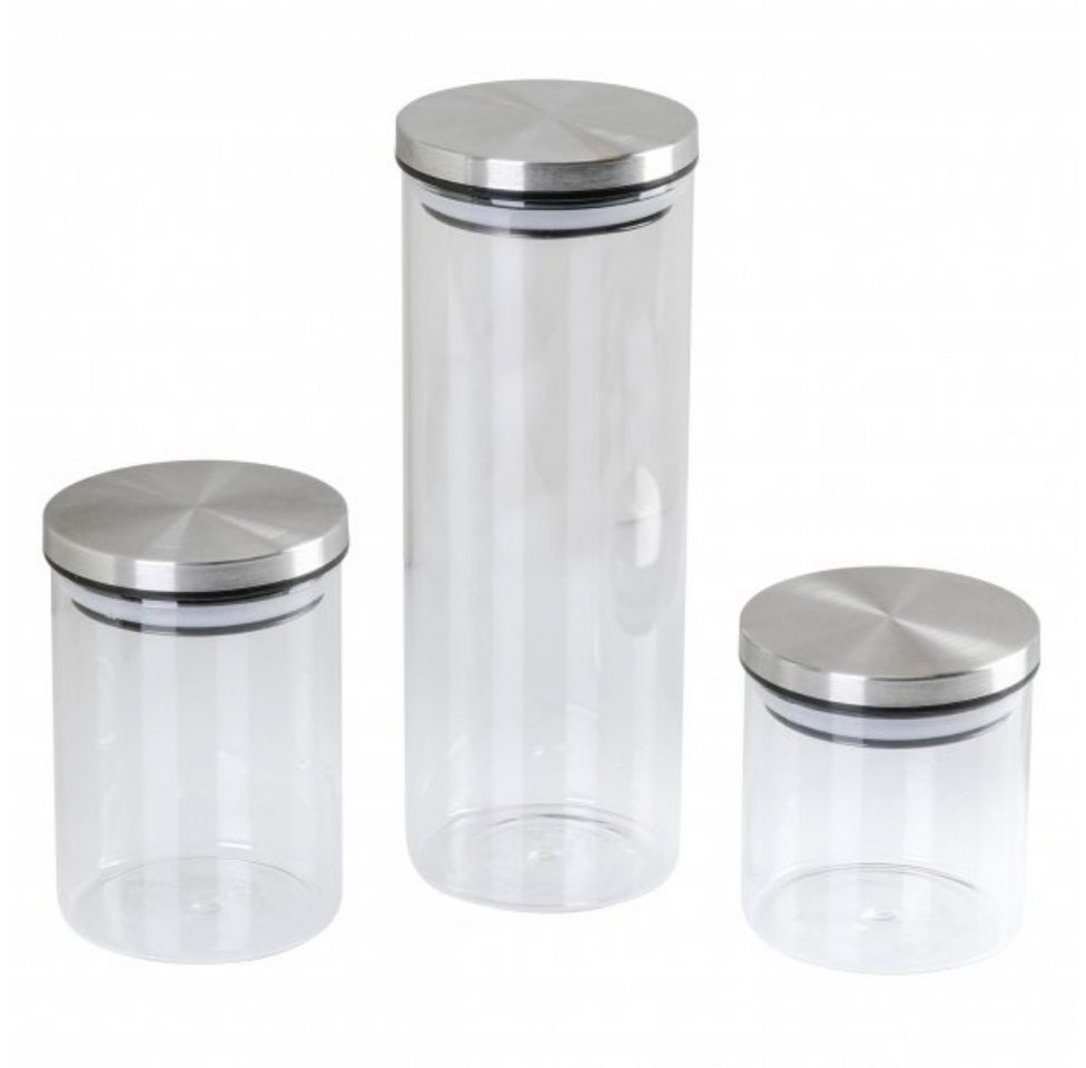 axentia Vorratsdose Vorratsdose, Glas, 3er-Set 133041, (1-tlg) von axentia