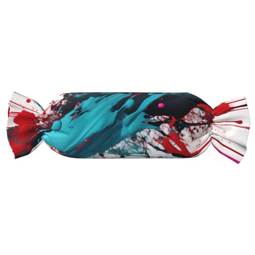 Abstrakte Farbspritzer, Druck, Funktionalität, Süßigkeiten, zylindrisches Kissen, hautfreundliches Kissen, Schlafzimmer, bequem Abstrakte Farbspritzer, Druck, Funktionalität, Süßigkeiten, zylindrisches Kissen, hautfreundliches Kissen, Schlafzimmer, bequem von axzttupy