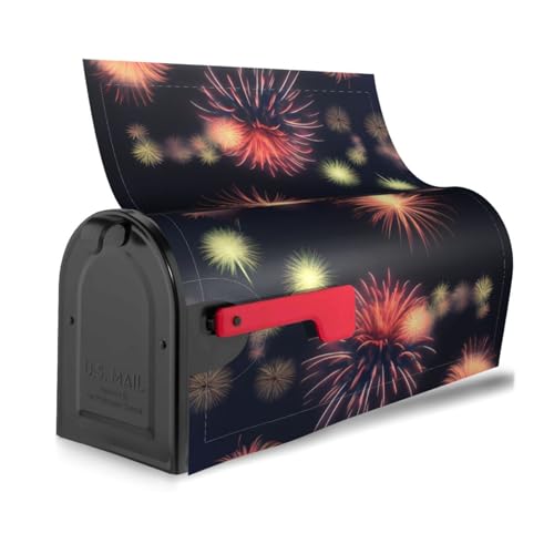 Explosion Feuerwerk 3D Druck Dekorative Briefkastenabdeckung Magnetisch Standard Einzigartig für Haus Garten Dekoration von axzttupy