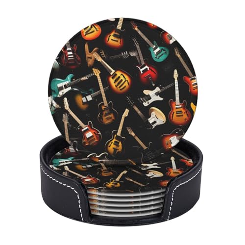 Guitars-standard-scale-2_00x Print 6 Stück praktische funktionale Getränkeuntersetzer Kaffee Büro Zuhause Tischschutz von axzttupy
