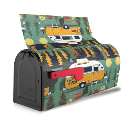 Happy Bus Camper Print Dekorative Briefkastenabdeckung Magnetisch Standard Einzigartig für Haus Garten Dekoration Happy Bus Camper Print Dekorative Briefkastenabdeckung Magnetisch Standard Einzigartig für Haus Garten Dekoration von axzttupy