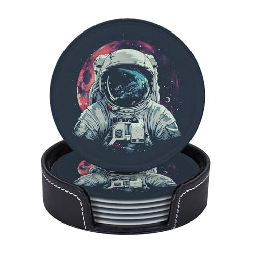 Lunar Astronaut 1 Druck 6 Stück praktische funktionale Getränkeuntersetzer Kaffee Büro Zuhause Tischschutz Lunar Astronaut 1 Druck 6 Stück praktische funktionale Getränkeuntersetzer Kaffee Büro Zuhause Tischschutz von axzttupy