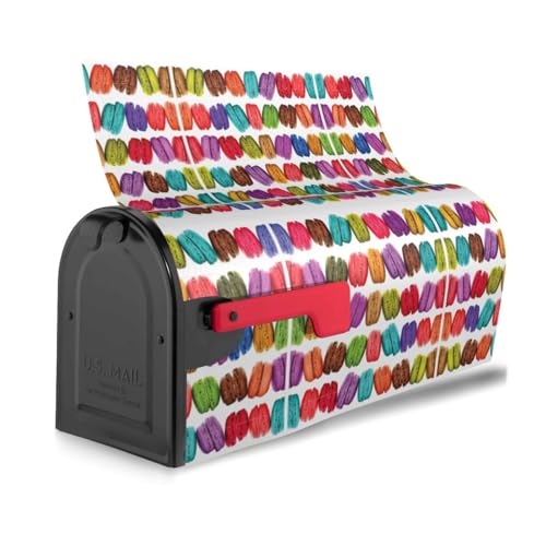 Macaron Keksgeschmack Gebäck Druck dekorative Briefkastenabdeckung magnetisch Standard einzigartig für Haus Garten Dekoration von axzttupy