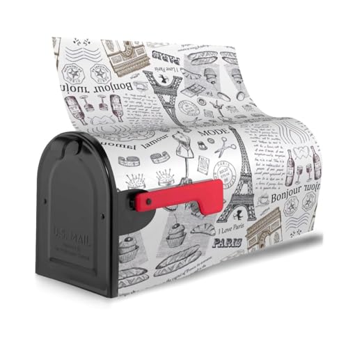Pariser Kaffee Eiffelturm Druck Dekorative Briefkastenabdeckung Magnetisch Standard Einzigartig für Haus Garten Dekoration Pariser Kaffee Eiffelturm Druck Dekorative Briefkastenabdeckung Magnetisch Standard Einzigartig für Haus Garten Dekoration von axzttupy