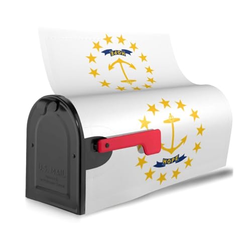 Rhode Island State Flag Print Dekorative Briefkastenabdeckung Magnetisch Standard Einzigartig für Haus Garten Dekoration von axzttupy