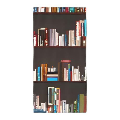 axzttupy Bibliotheks-Bücherregal-Druck, leicht, wiederverwendbar, Badetücher, Fitnessstudio, Reisen, Yoga, Pool, Strand, Zuhause axzttupy Bibliotheks-Bücherregal-Druck, leicht, wiederverwendbar, Badetücher, Fitnessstudio, Reisen, Yoga, Pool, Strand, Zuhause von axzttupy