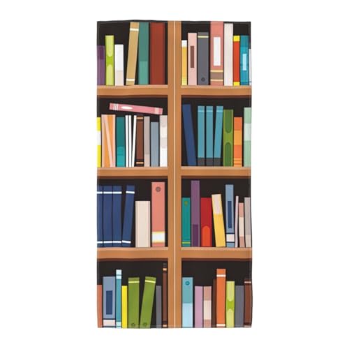 axzttupy Bibliotheks-Bücherregal-Druck, leicht, wiederverwendbar, Badetücher, Fitnessstudio, Reisen, Yoga, Pool, Strand, Zuhause axzttupy Bibliotheks-Bücherregal-Druck, leicht, wiederverwendbar, Badetücher, Fitnessstudio, Reisen, Yoga, Pool, Strand, Zuhause von axzttupy