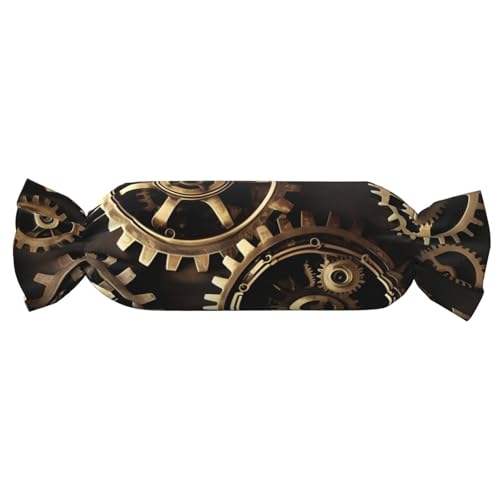 axzttupy Cooles Steampunk-Zahnradaufdruck, Funktionalität, Süßigkeiten, zylindrisches Kissen, hautfreundliches Kissen, Schlafzimmer, bequem axzttupy Cooles Steampunk-Zahnradaufdruck, Funktionalität, Süßigkeiten, zylindrisches Kissen, hautfreundliches Kissen, Schlafzimmer, bequem von axzttupy